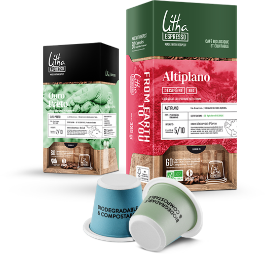 Café en capsules Ouro Preto et Altiplano Litha Espresso à Nantes Sud